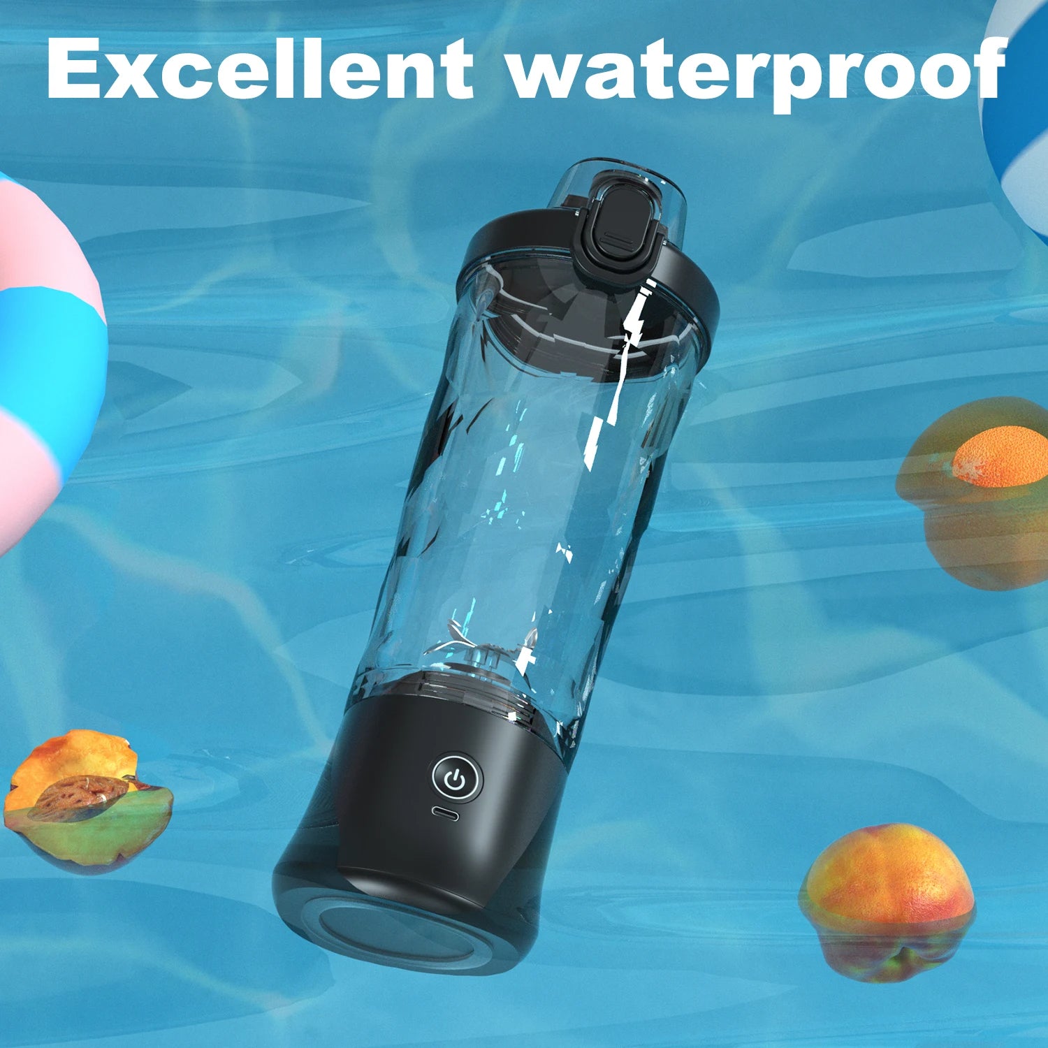 waterproof portable blender for easy cleaning and safe use in kitchen or outdoor environments


