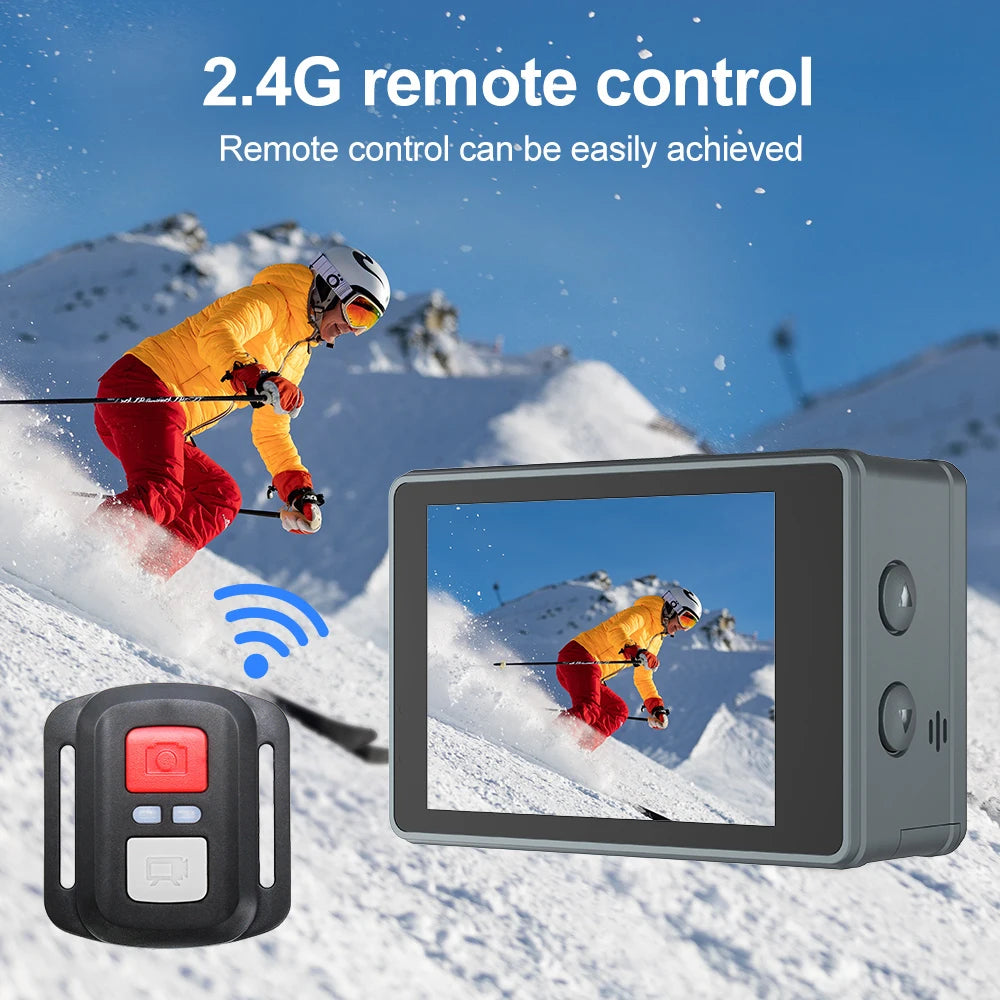 2.4G wireless remote control for action camera – hands-free video and photo capture

