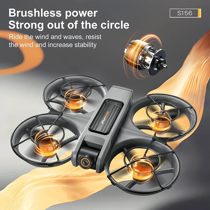 Xiaomi S156 drone equipped with high-performance brushless motors for powerful thrust, smooth flight, and stable control beyond ordinary limits
