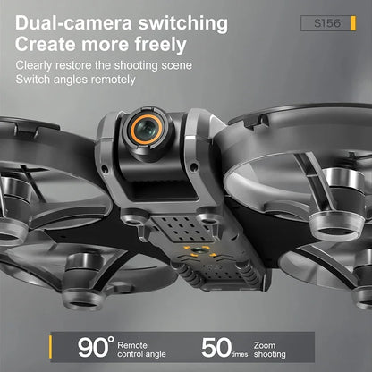 Xiaomi S156 drone with dual camera system allowing seamless switching between front and bottom views, enabling more creative and flexible aerial photography

