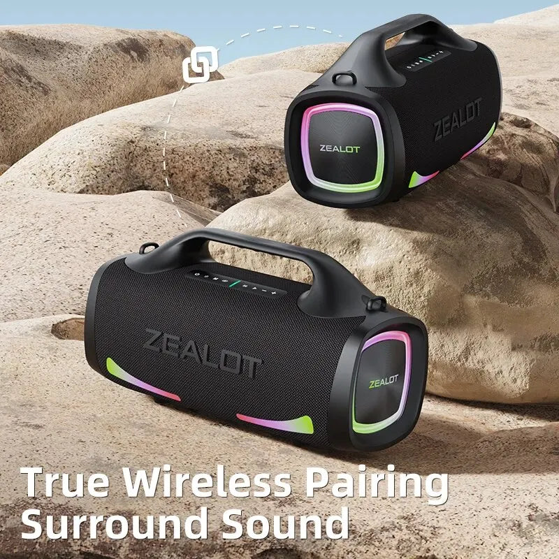 ZEALOT S79 Bluetooth Speaker True Wireless Stereo Pairing for Immersive Sound

