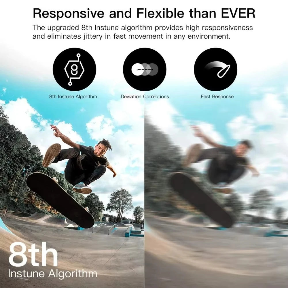 Zhiyun Weebill S showcasing responsive and flexible gimbal movement with a mounted DSLR camera.